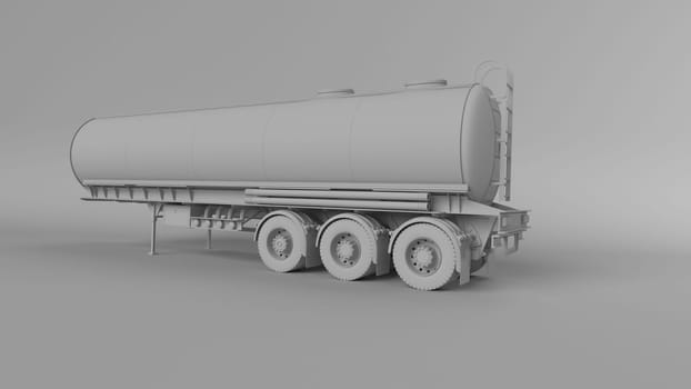 3D Render of a Cargo Delivery Vehicle