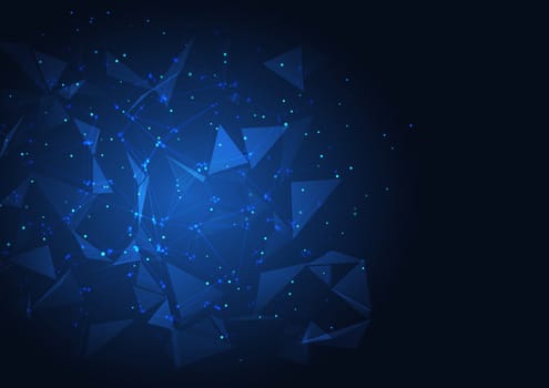 Abstract background with a techno modern low poly design