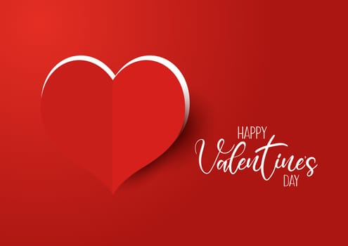 Valentine's Day background with cut out heart design