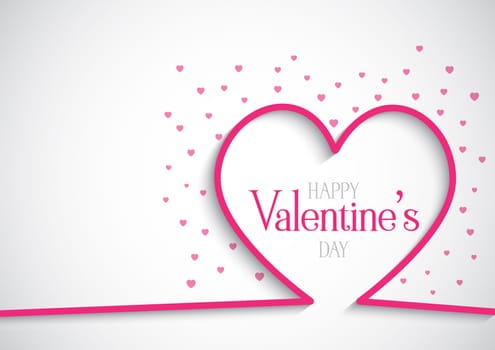 Valentine's Day background with hearts