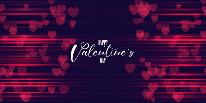 Decorative banner with a Valentine's Day design