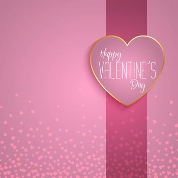 Valentine's Day background with hearts design