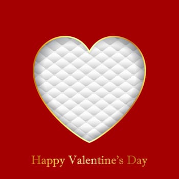 Valentine's Day background with heart on luxury texture design