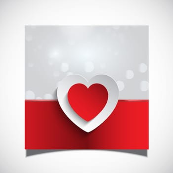 Valentine's Day card background with heart design