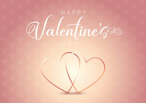 Valentine's Day background with hearts design
