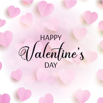 Valentine's Day background with hearts design