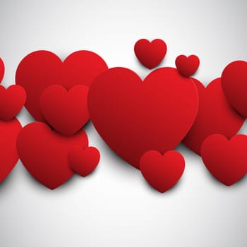 Valentine's Day background with hearts design