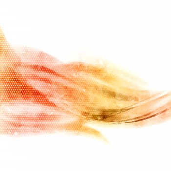 Abstract watercolour design with halftone dots