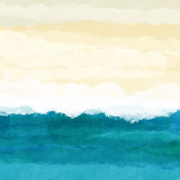 Abstract watercolour beach themed background