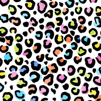 Abstract background with a hand painted watercolour animal print design