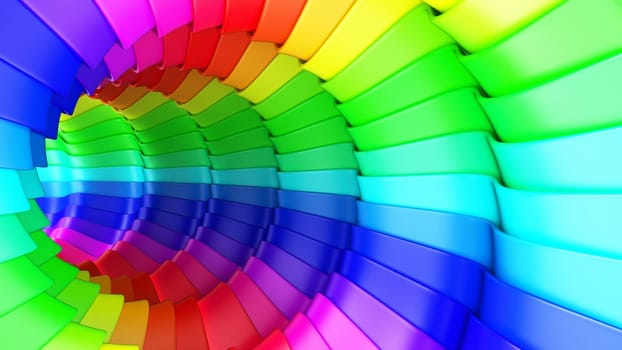 Render of 3D Geometric Abstract Background