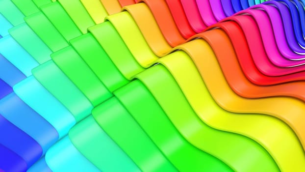 Render of 3D Geometric Abstract Background
