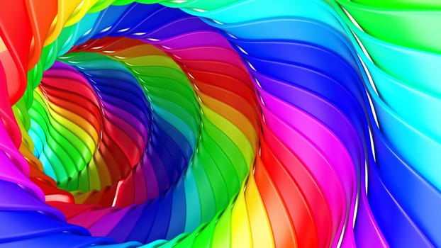 Render of 3D Geometric Abstract Background