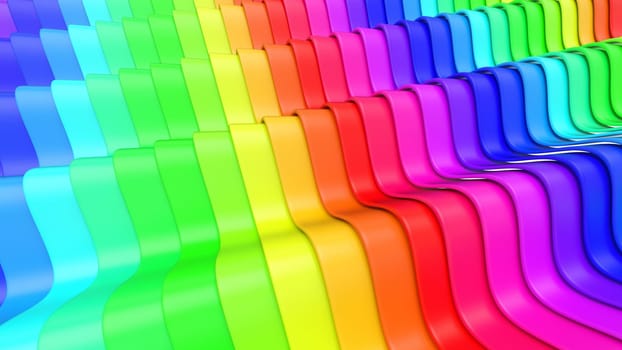 Render of 3D Geometric Abstract Background