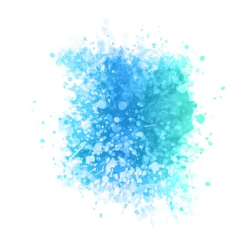 Detailed watercolour texture in blue and teal colours