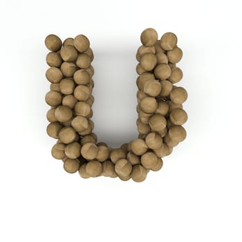 3D Render of  Alphabet Letter