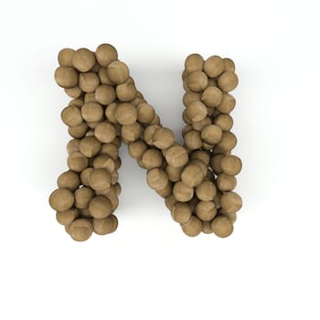 3D Render of  Alphabet Letter