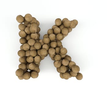 3D Render of  Alphabet Letter