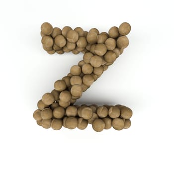 3D Render of  Alphabet Letter