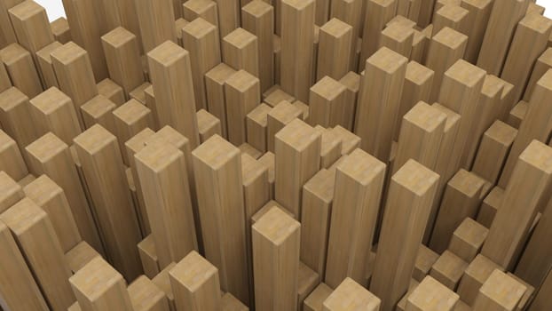 Render of 3D Geometric Abstract Background
