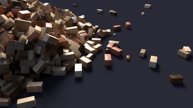 Render of 3D Geometric Abstract Background