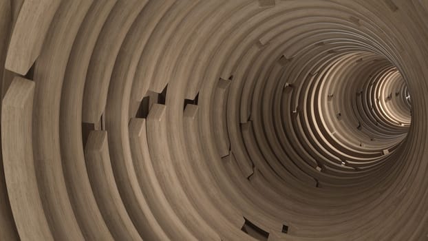 Render of 3D Geometric Abstract Background