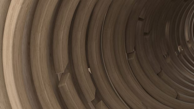 Render of 3D Geometric Abstract Background