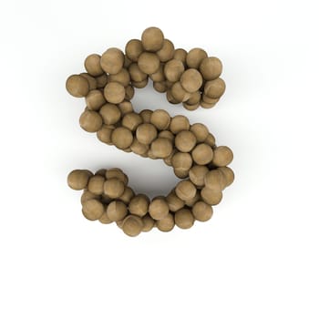 3D Render of  Alphabet Letter