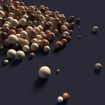 Render of 3D Geometric Abstract Background