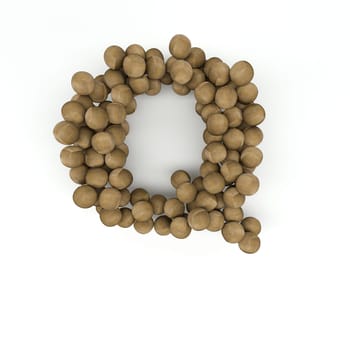 3D Render of  Alphabet Letter