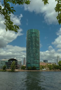Westhafen Tower and private apartments in Frankfurt, Germany