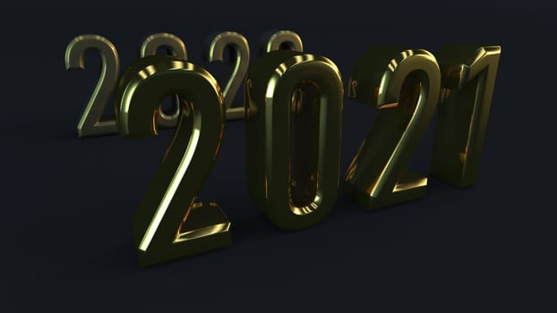 Happy New Year background with numbers design