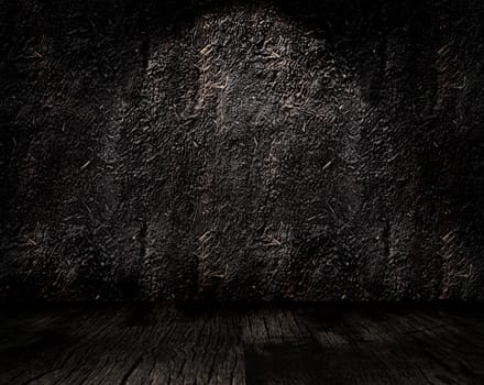 3D grunge style room interior