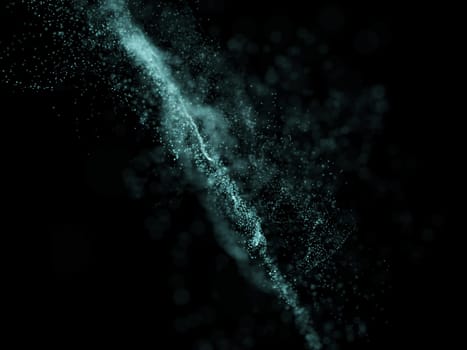 3D render of a background with cyber modern particle design