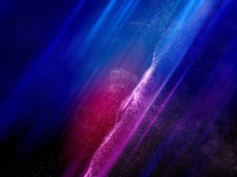 3D render of a digital wave background with flowing particles design