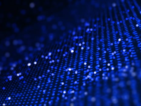 3D render of a digital technology background with abstract dots