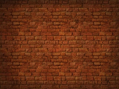 3D render of a grunge brick wall texture