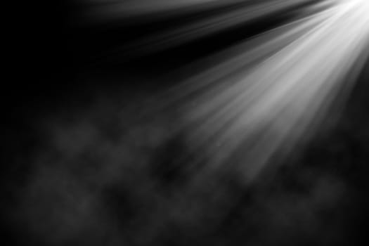 3D render of a grunge background with spotlight shining down in smokey atmosphere