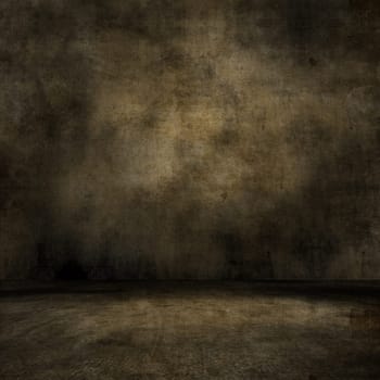 3D render of a grunge style interior