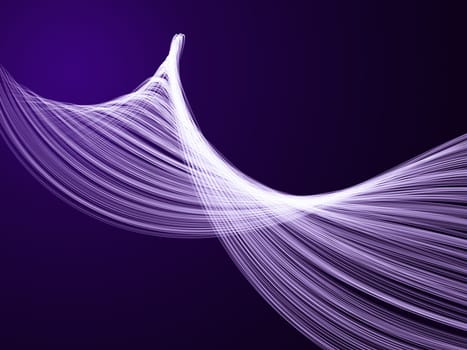 3D render of a modern background with flowing strands design