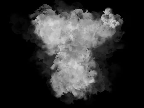3D render of a smoky cloud effect background