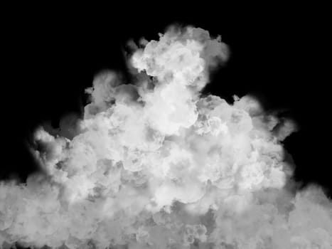 3D render of a smoke cloud effect background