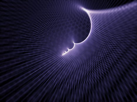 3D render of an abstract cyber particle design background