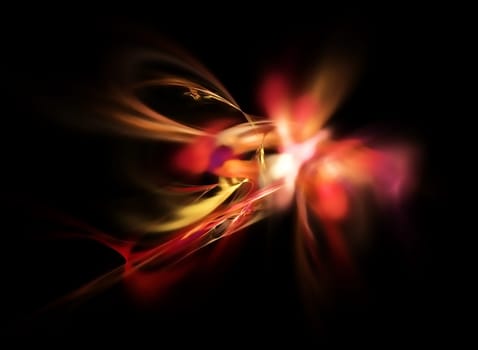 3D render of an abstract fractal background