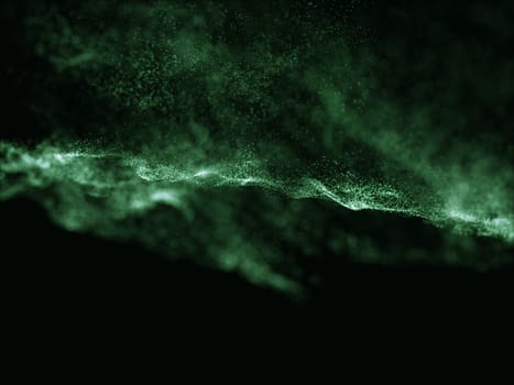 3D render of an abstract particle design background