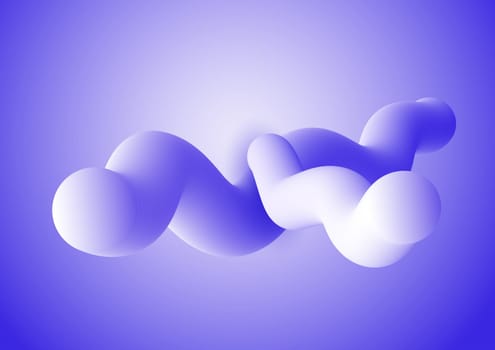 Abstract motion background with 3D fluid shapes