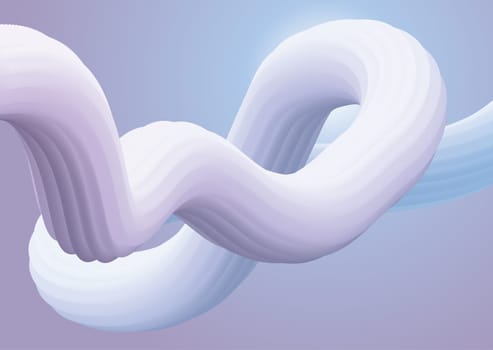 Abstract background with a 3D fluid shape