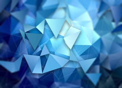 3D style abstract low poly design background