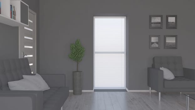 3D render of a Living Room Interior