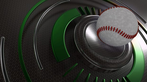 3D Render of a Baseball sports background